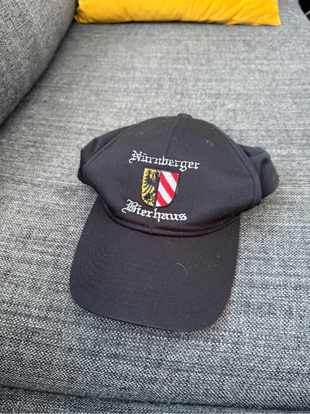 Embroidered Nürnberger Bierhaus Black Baseball Cap